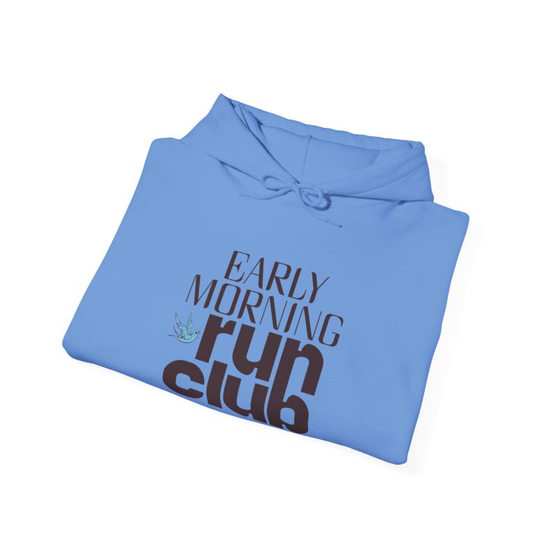 Running Hoodie Run Club Shirt Early Morning Retro Runner Tee Marathon Training Gift Fitness Graphic Sweatshirt image 16