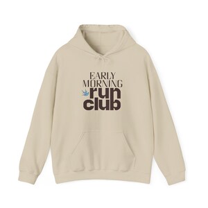 Running Hoodie Run Club Shirt Early Morning Retro Runner Tee Marathon Training Gift Fitness Graphic Sweatshirt image 12