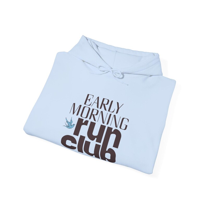 Running Hoodie Run Club Shirt Early Morning Retro Runner Tee Marathon Training Gift Fitness Graphic Sweatshirt image 14