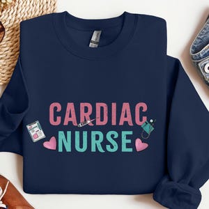 Herz Krankenschwester Sweatshirt, Herz Krankenschwester Pullover, Herz Krankenschwester Shirt, Geschenke für Herz Krankenschwester, Herz Krankenschwester Wertschätzung Geschenk, Kardiologie.