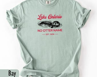 Lake Ontario Shirt, Quiet activism Tshirt, Great Lakes Shirt, Candadian Wildlife Tee, Otter T-shirt, No Otter Name.