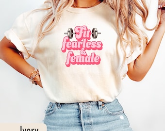 Womens Weightlifting Shirt Comfort Colors Gym Tee Fitness T Shirt Lifting Top Cute Cowgirl Gymwear Strong Woman Gift Weightlifting Shirt