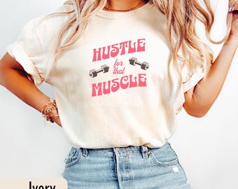 Womens Weightlifting Shirt Comfort Colors Gym Tee Fitness T Shirt Lifting Top Cute Gymwear Strong Woman Gift Weightlifting Shirt for Her
