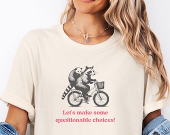 Waschbär-Shirt, Opossum-T-Shirt, Vintage lustiger Waschbär, Opossum-Shirt, Waschbär-Liebhabergeschenke, Retro Waschbärhemden, ironisches T-Shirt, sarkastisches Hemd
