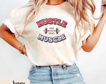 Camiseta unissex para levantamento de peso, cores confortáveis, camiseta fitness para academia, top de levantamento de peso, roupa de ginástica fofa, presente para mulher forte, camiseta para levantamento de peso