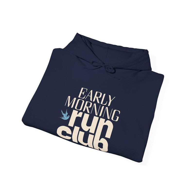 Running Hoodie Run Club Shirt Early Morning Retro Runner Tee Marathon Training Gift Fitness Graphic Sweatshirt image 17