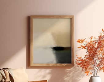Wabi Sabi Abstract Painting, Earth Tones Japandi Wall Art (Digital Download)