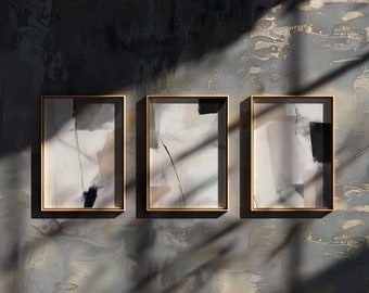 Wabi Sabi Gallery Wall Set, Japanese Art Prints (Digital Download)