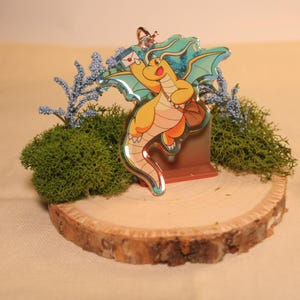 Dragonite Rainbow Acrylic Charm