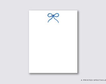 Libreta de acuarela con lazo azul / Regalo para baby shower