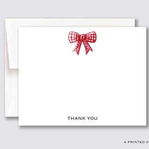 Weihnachts-Dankekarten-Set mit roter Schleife | Weihnachten, Babykarten-Set, Kinderbriefpapier, Babyparty, Muttergeschenk, adrette, niedlich, Geschenk zur Geburt eines neuen Babys