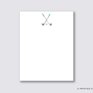 Golf Clubs Notepad | Preppy, Country Club, Sports Notepad, Dad Gift, Kids Notepad, Golf Lover, Hostess Gift, Manly, Sports Notepad, Cute