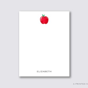 Personalizowany notatnik Apple | Prezent dla nauczyciela, Notatnik dla dzieci, Notatnik owocowy, Powrót do szkoły, Prezent dla niej, Preppy Watercolor, Artykuły papiernicze Apple