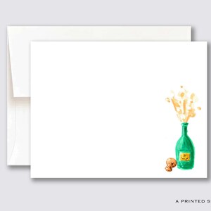 Champagner Grußkarten Set | Cheers, Brautjungfer Geschenk, Hochzeit, Feier, Preppy, Bachelorette, niedlich, Gastgeberin Geschenk, weiblich, Brautparty