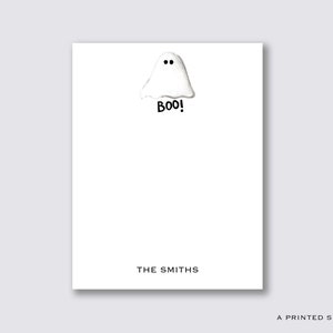 Ghost Personalized Notepad | Halloween, Thanksgiving, Kids Notepad, Fall Notepad, Watercolor Notepad, October Notes, Halloween Gift