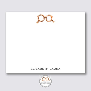 Anteojos de tortuga Conjunto de tarjetas de notas personalizadas / Preppy, Regalo para papá, Regalo de abuelo, Papelería para niños, Varonil, Housewarming, Papelería para niños
