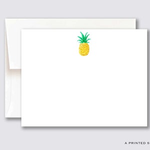 パイナップル ノートカード セット | 子供用文具、プレッピー、フェミニン、ホステスギフト、ママギフト、女性ギフト、新築祝いギフト、グルメギフト、パーティーカード