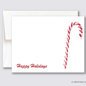 Zuckerstange Frohe Feiertage Grußkarten Set | Weihnachten, Ferienkarte, Geschenk für Sie, Weihnachtsgeschenk, Familienkarte, Kinderbriefpapier, Danke