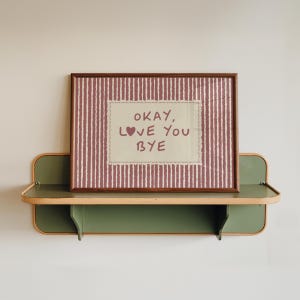 Okay, ti amo, ciao - Stampa tipografica per la decorazione murale - Stampe musicali per camera da letto, soggiorno, ingresso