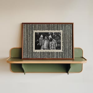 Custom Photo Print, Vintage Stripe Poster, Personalised Gift for Couples, Engagement, Anniversary, Birthday