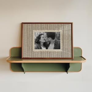 Custom Photo Print, Vintage Stripe Poster, Personalised Gift for Couples, Engagement, Anniversary, Birthday