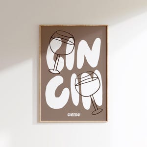 Cin Cinプリント、ワインポスター、キッチンウォールアート、レトロなイタリアンキッチンデコレーション、Cheersアートプリント、モダンで美しいバーカートポスター、A5 A4 A3 A2