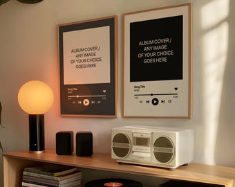 Custom Music Poster, Song Lyrics Print, Album Cover Prints, Favourite Song or Artist Gifts, Personalised Music Gifts, Custom Band Prints