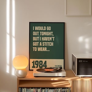 Retro Lyrics Print, Create your own Wall Art, Music Poster, Favourite Song Gifts, Colourful Music Prints - Your Favourite of Song Lyrics