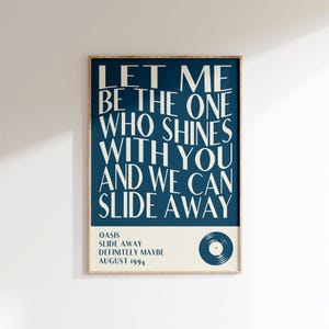 Poster con testo di canzone - Poster musicale personalizzato - Regali di canzoni personalizzati - A5 A4 A3 - Scegli il tuo colore e testo - Stampe di testi musicali