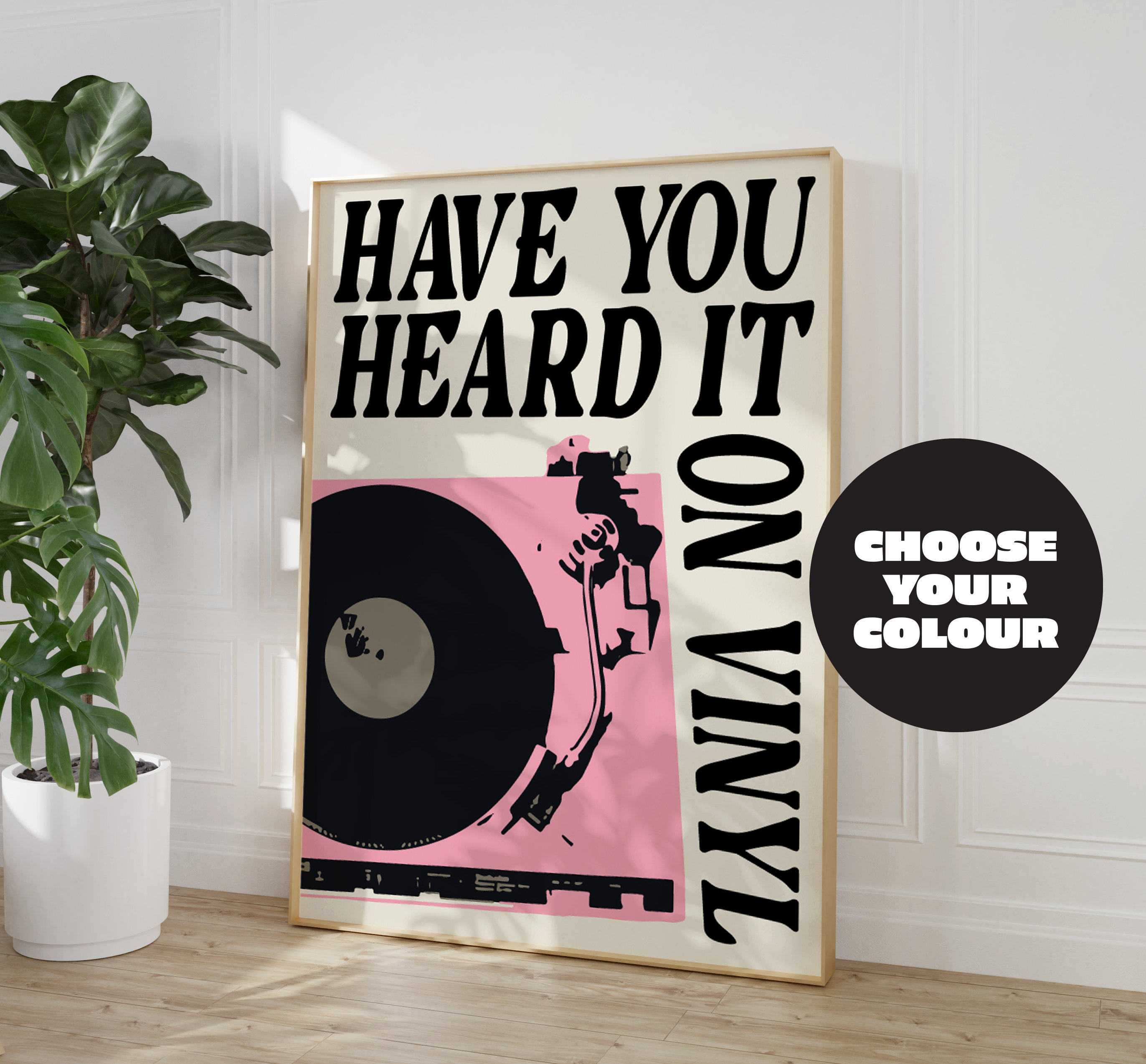 Discover Vinyl Record Player Print, Retro Music Wall Art, Have you heard it on Vinyl? Retro Band Prints, Vintage Music Poster, 90's House Dance Pop