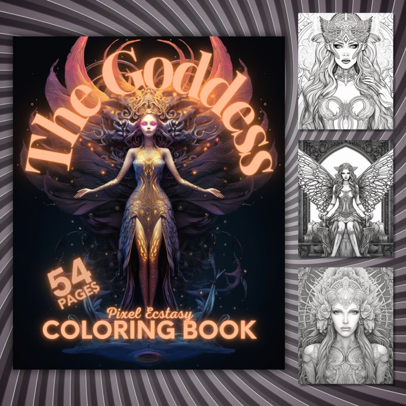 Anime Goddess Drawing Etsy