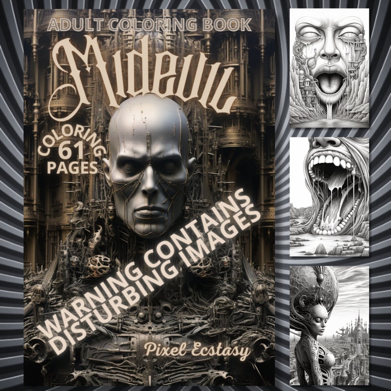 midevil horror coloring book