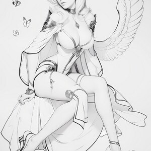 adult coloring, anime coloring, digital download, sexy coloring page, pin up coloring book, beautiful women, modern clip art, mature anime art, NSFW images nude, NOT coloring book, porn coloring page, fantasy sex comic, erotic nude photo, bondage