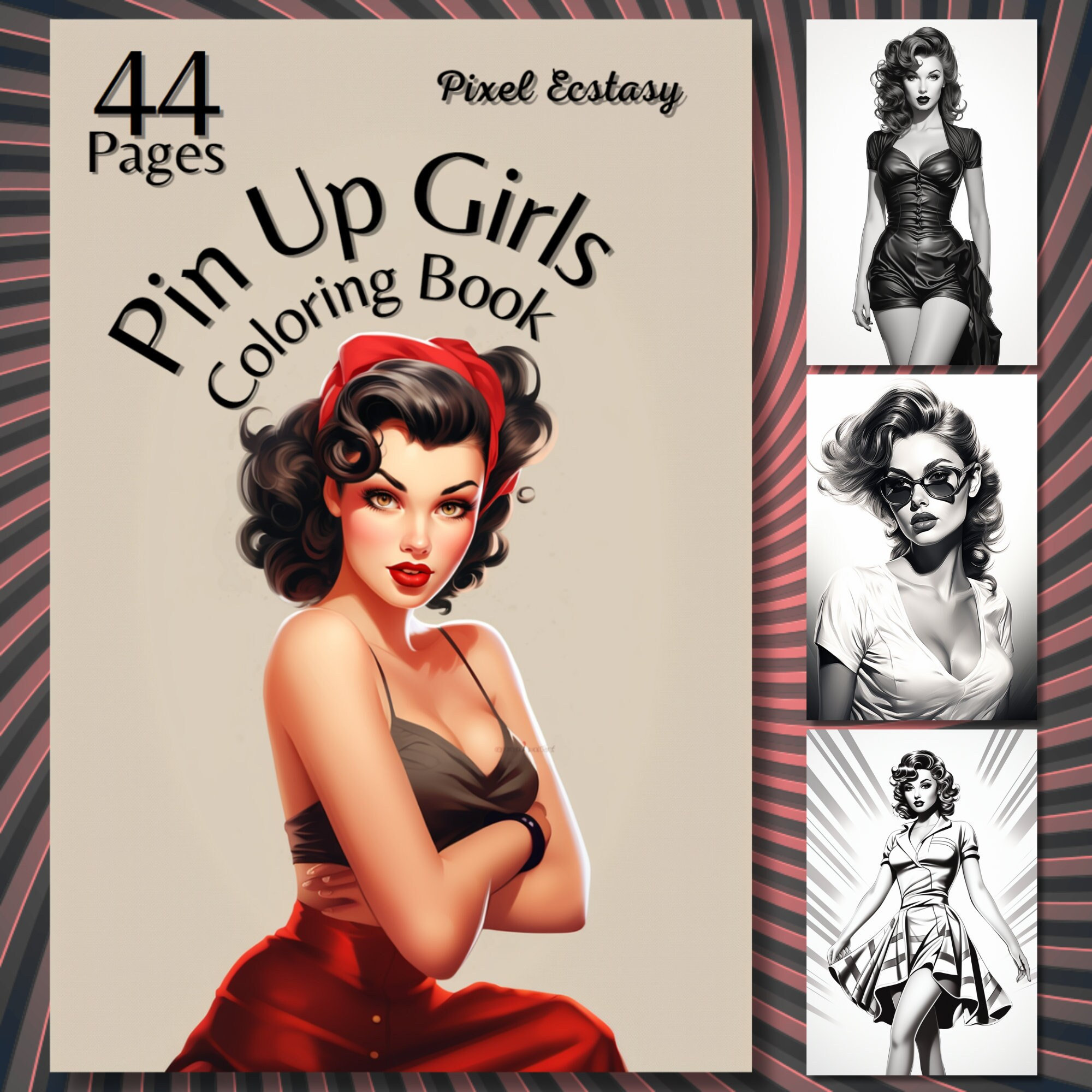 Pin Up Girls, Pinup Vintage Cliparts Graphic by Painting Pixel Studio ·  Creative Fabrica