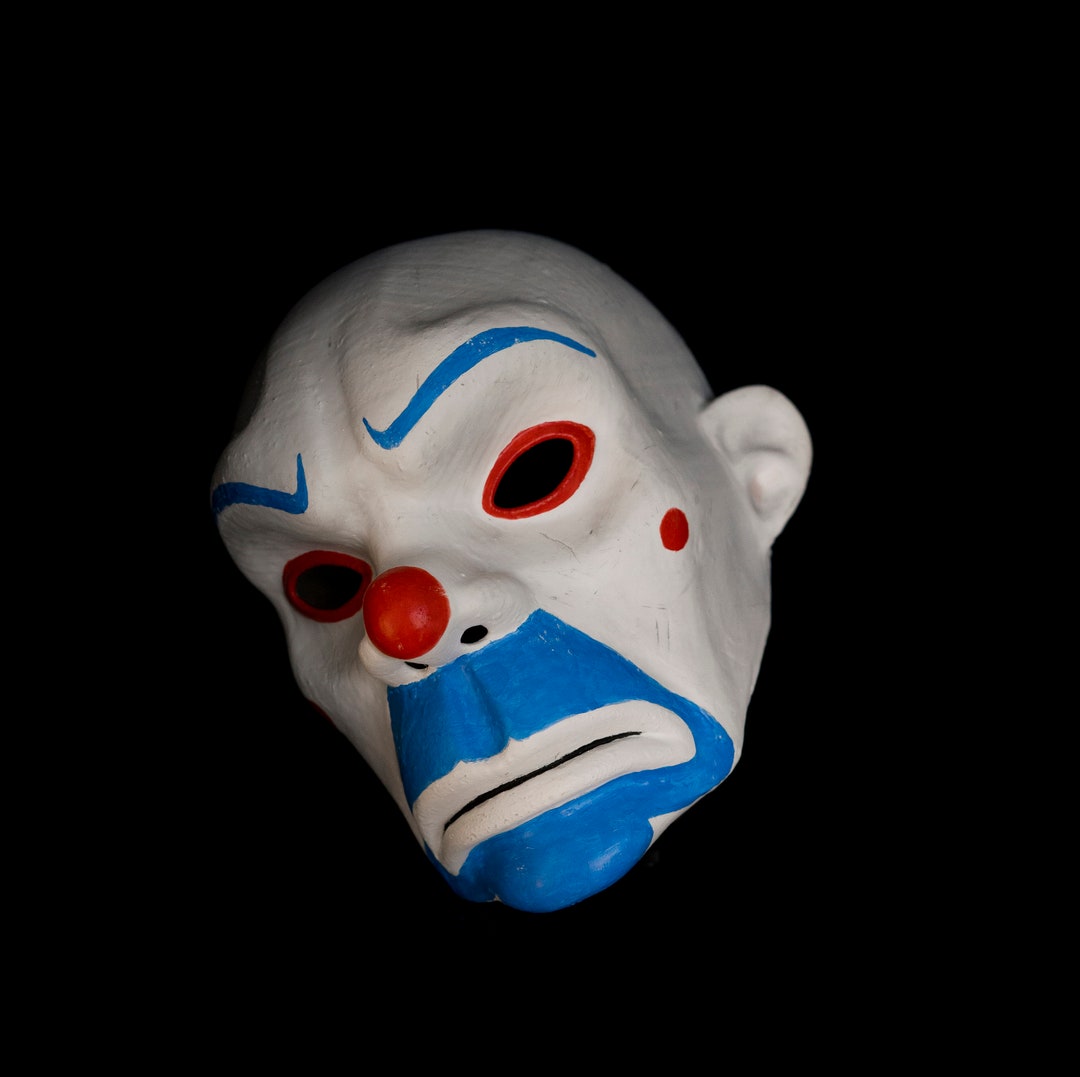 Joker Bank Robber Bozo Mask the Dark Knight 3D Printed Prop - Etsy