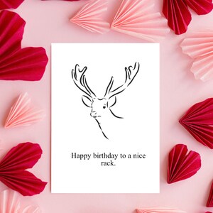 Happy Birthday To A Nice Rack Card