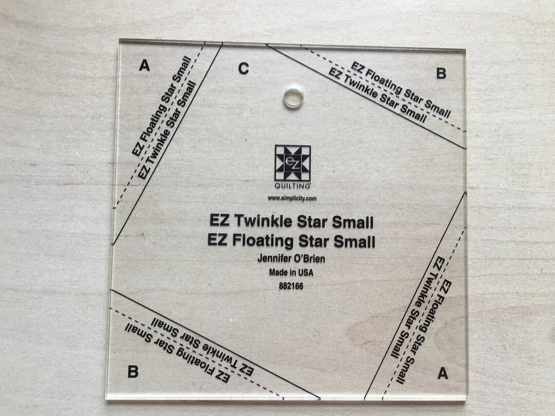 4 Pack EZ Quilting Ruler Simply Crazy, Hexagon, Twinkle Star and Square