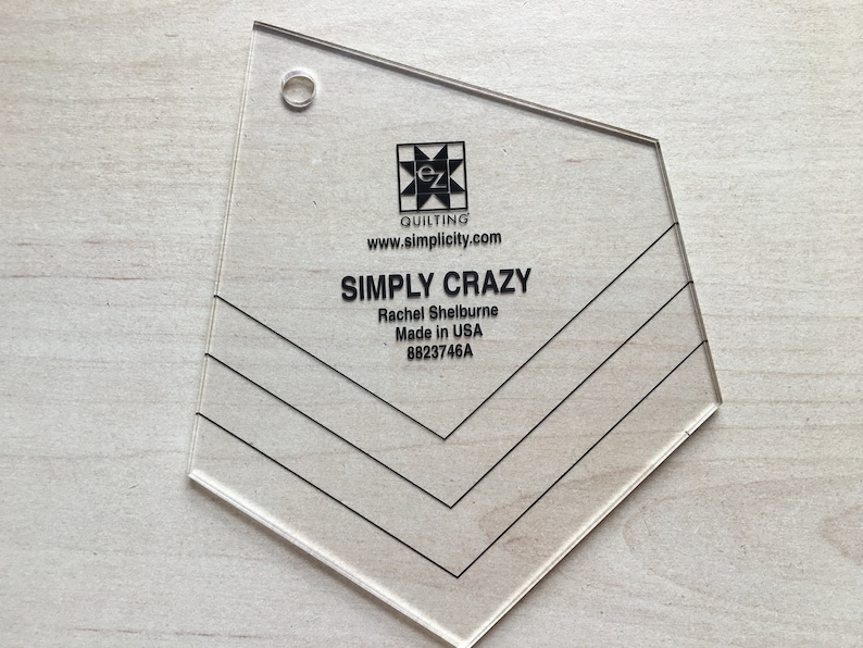 4 Pack EZ Quilting Ruler Simply Crazy, Hexagon, Twinkle Star and Square