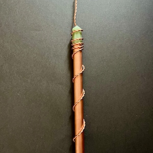Electroculture Copper Antenna: Green Aventurine Crystal Garden Tool