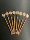 Tesla 369 Copper Spiral Electroculture Antennas (8-Pack) – Handmade Plant Growth Booster & Soil Energy Enhancer | Pure Copper Garden Decor