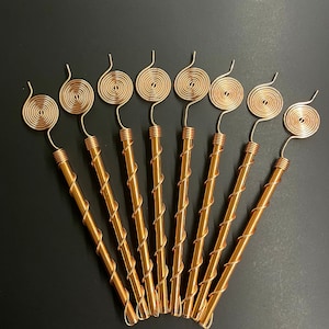 8pack Tesla&#39;s Resonance Copper Spiral 369 Electroculture Antenna - Boost Plant Growth and Vitality (1 - box - 8 pcs.)