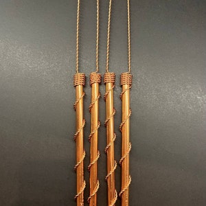 Electroculture Copper (Tensor Weave) Antenna for Improved Yield / Soil (1 box - 4 pcs.)  30cm (11.81) length and 10mm  (0.39 inch) diameter