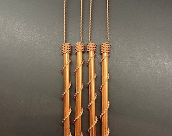 Electroculture Copper Antenna: Tensor Weave for Soil Fertility (4 pcs)