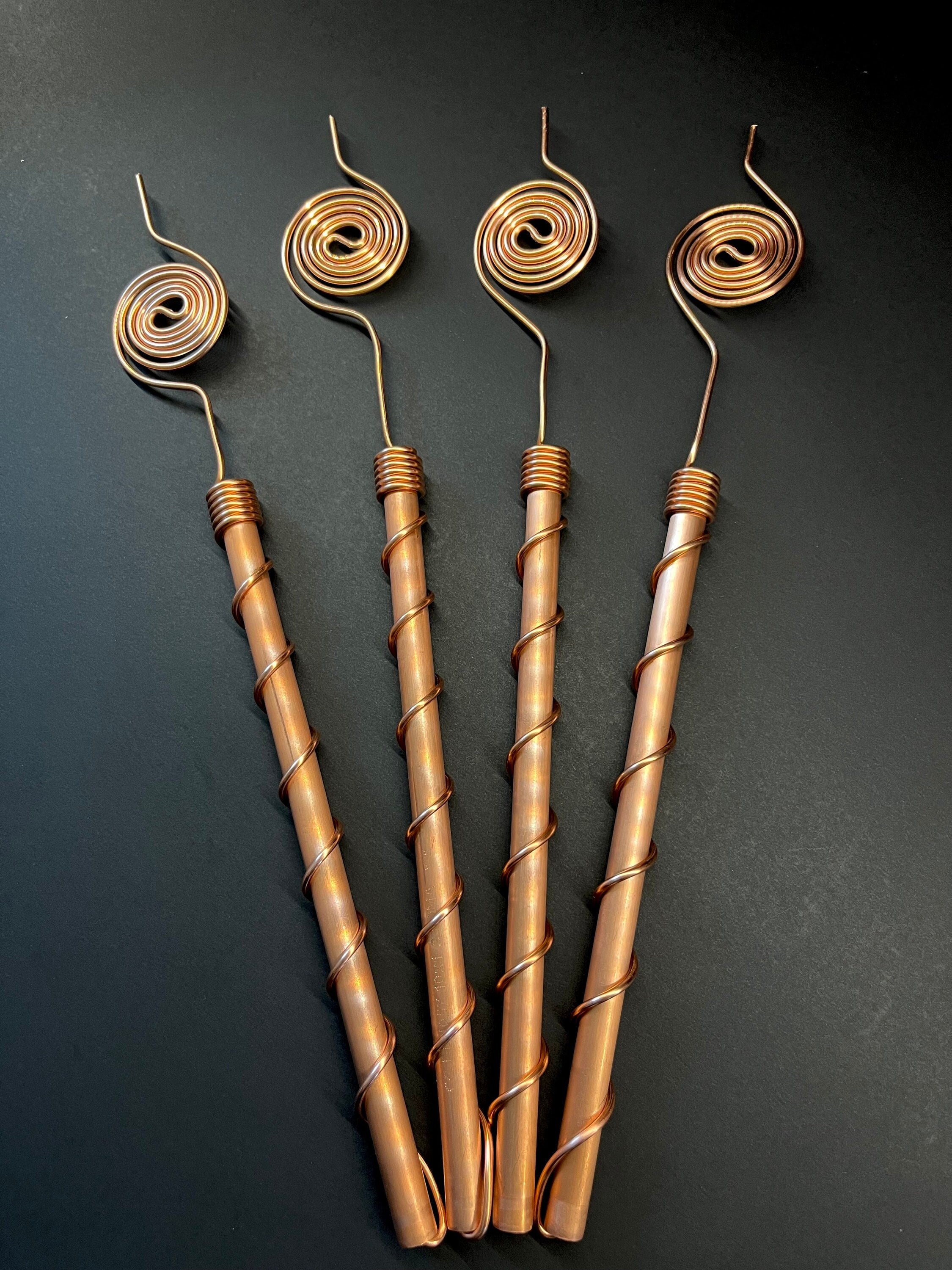 Electro Culture Rods for Plants, Copper Electroculture Garden Stake, Copper  Coil, Plant Antenna, Garden Stakes, Plant Gifts 