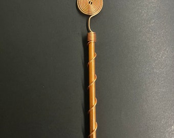 Single Tesla&#39;s Resonance Copper Spiral 369 Electroculture Antenna - Boost Plant Growth and Vitality (1 - box - 1 pcs.)