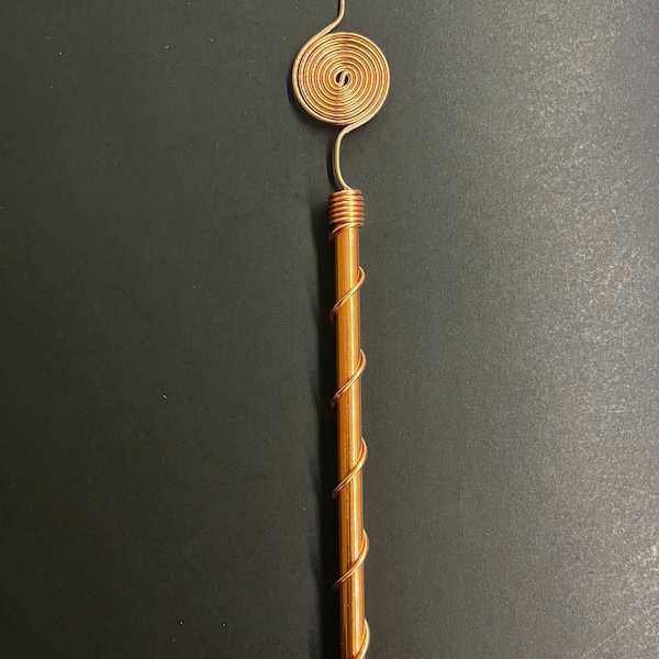 Single Tesla's Resonance Copper Spiral 369 Electroculture Antenna - Boost Plant Growth and Vitality (1 - box - 1 pcs.)