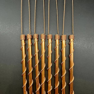 Double pack :Electroculture Copper Antenna with Tensor Weave | Boost Plant Growth & Soil Health | Handcrafted Copper Tool for Vibrant Yields