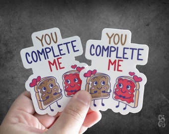 Magnet and Love Sticker Peanut Butter and Jelly 2 Pack