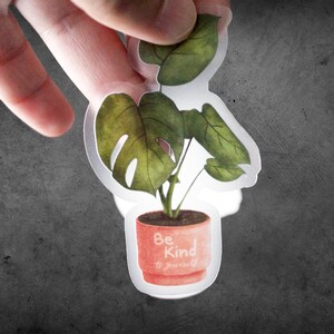 Be Kind Plant Waterproof Sticker