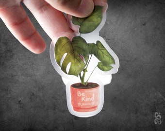 Be Kind Plant Waterproof Sticker